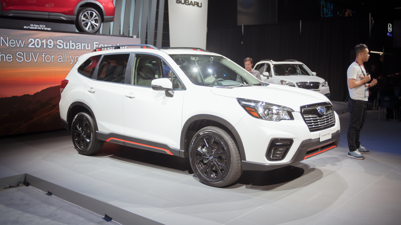Illustration for article titled Subaru Scrambled To Get The First Four Generations Of The Forester To The New York Auto Show